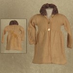 Camel Knit Toddler Girls Coat Size 12 Months