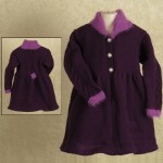 Purple and Lilac Knit Toddler Girls Coat Size 4T