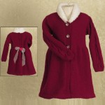 Boysenberry Knit Toddler Girls Coat Size 2T