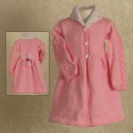 Bubble Gum Pink Knit Toddler Girls Coat Size 3T